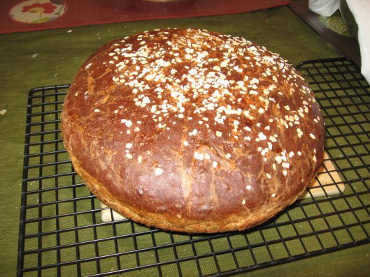Honey Mustard Oatmeal Bread