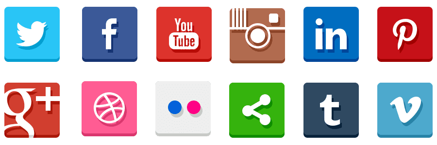 flat-social-icons