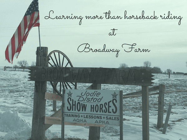 Maddie’s birthday surprise at Broadway Farm, LLC in Albert Lea