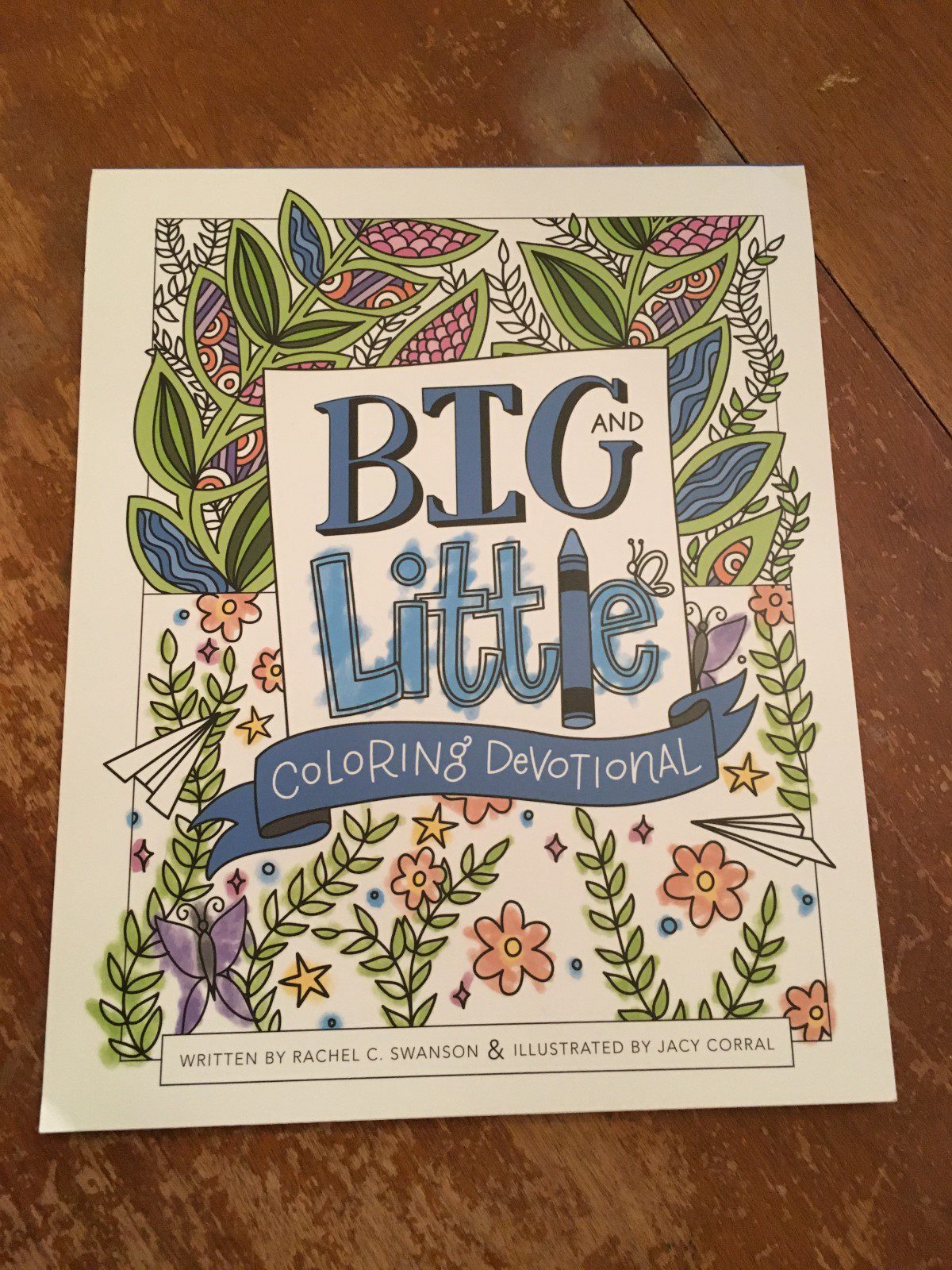 Coloring time with Big and Little Coloring Devotional