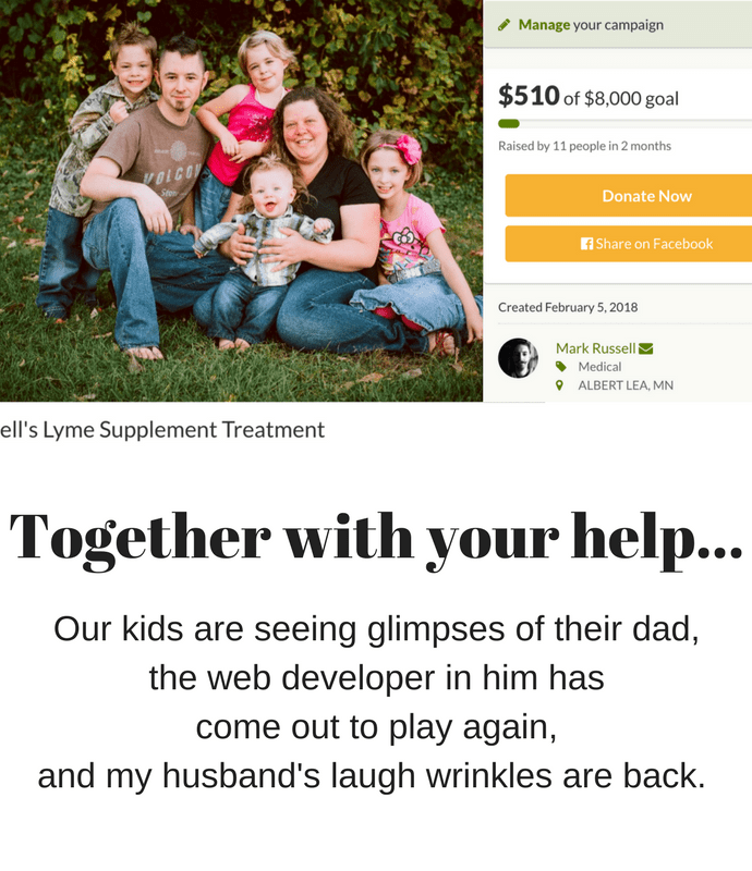 GoFundMe for Mark’s Lyme treatment Update
